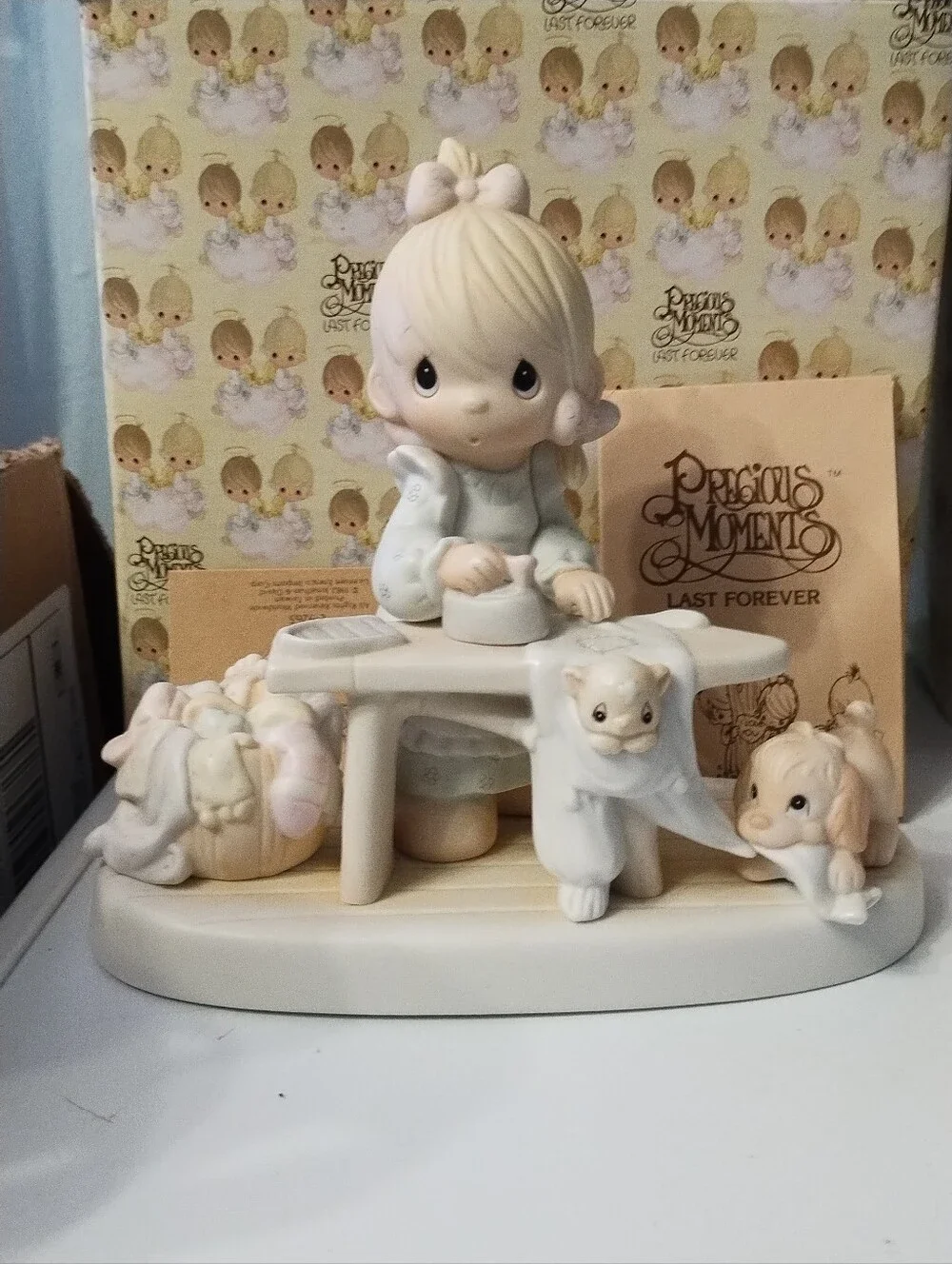 Vintage Precious Moments Figurines - #E 9265, & #E 2825 & # E 3118 Johnathan And